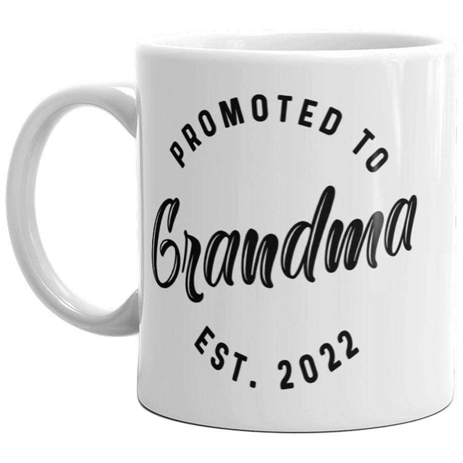 Promoted To Grandma 2022 Mug Funny Family Baby Announcement Coffee Cup-11oz Image 1