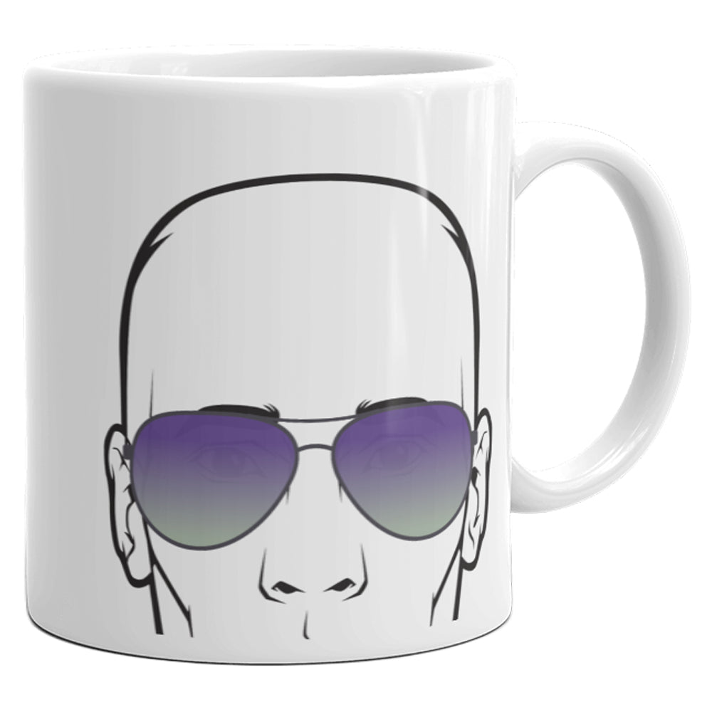 With A Body Like This Who Needs Hair Mug Funny Bald Guy Joke Sarcastic Coffee Cup-11oz Image 2