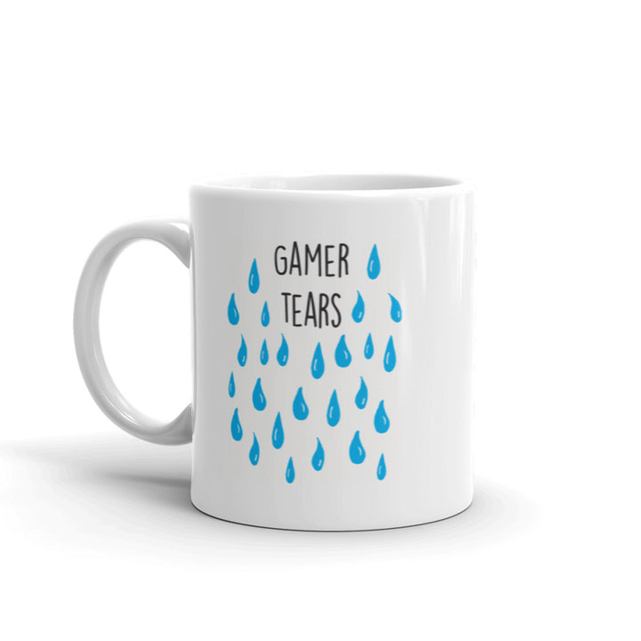 Gamer Tears Mug Funny Video Games Rage Quit Arcade eSports Novelty Coffee Cup-11oz Image 1