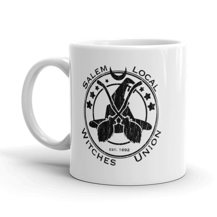 Salem Local Witches Union Coffee Mug Funny Halloween Ceramic Cup-11oz Image 1