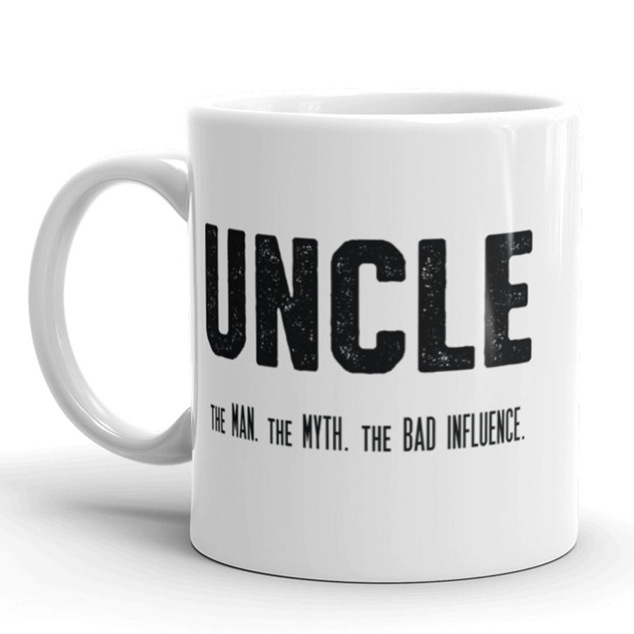 Uncle The Man The Myth The Influence Coffee Mug Funny Family Ceramic Cup-11oz Image 1