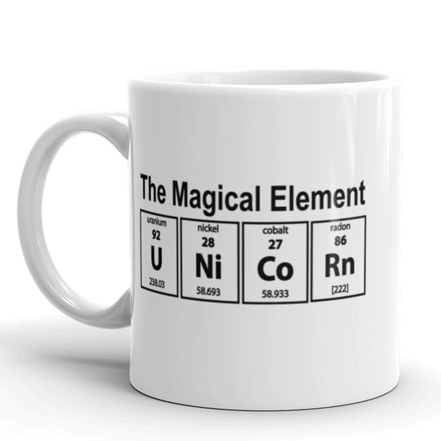 Unicorn The Magical Element Coffee Mug Funny Science Ceramic Cup-11oz Image 1