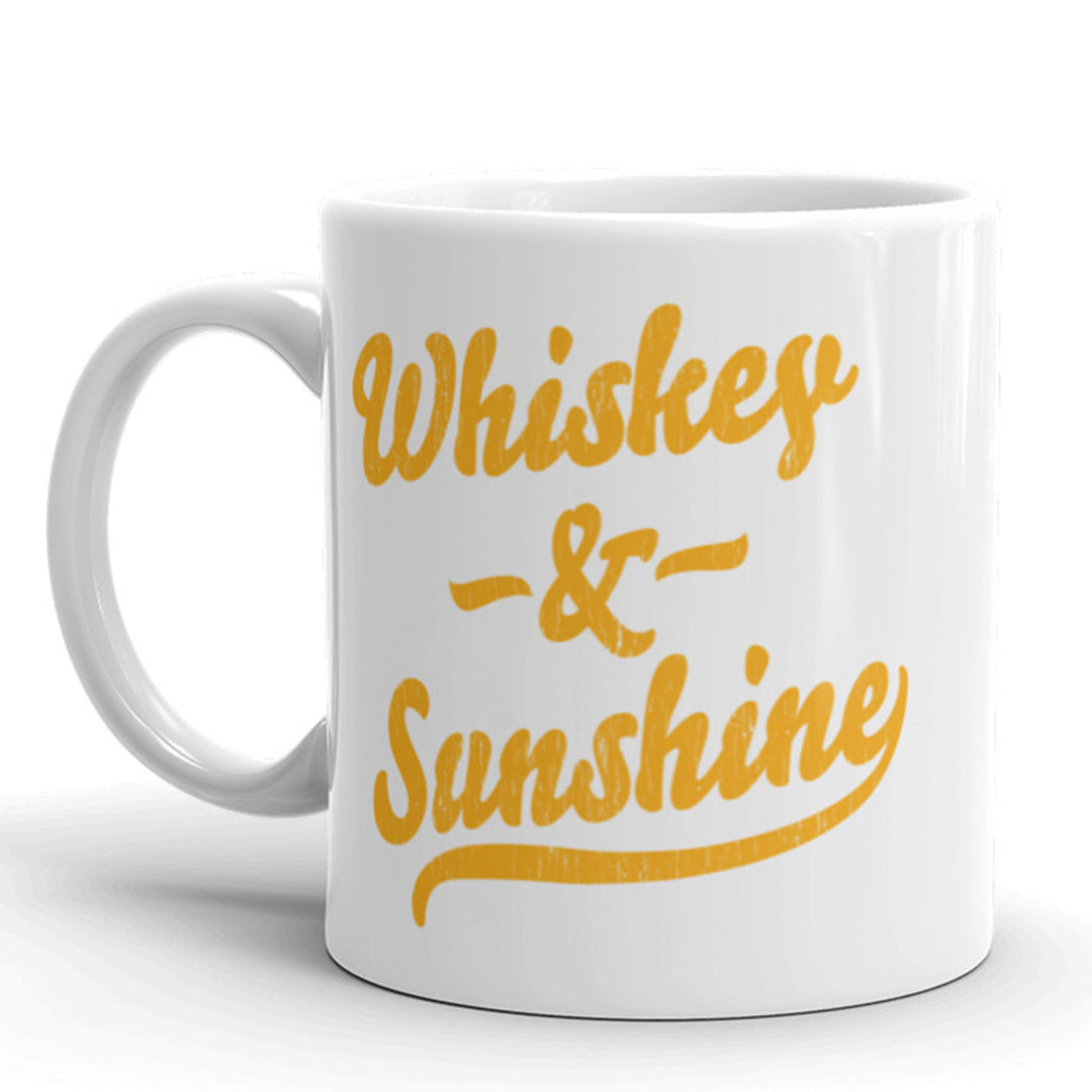 Whiskey And Sunshine Coffee Mug Funny Drinking Summertime Ceramic Cup-11oz Image 1