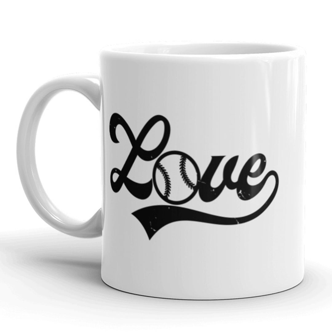 Love Baseball Coffee Mug Cool Sports World Series Ceramic Cup-11oz Image 1