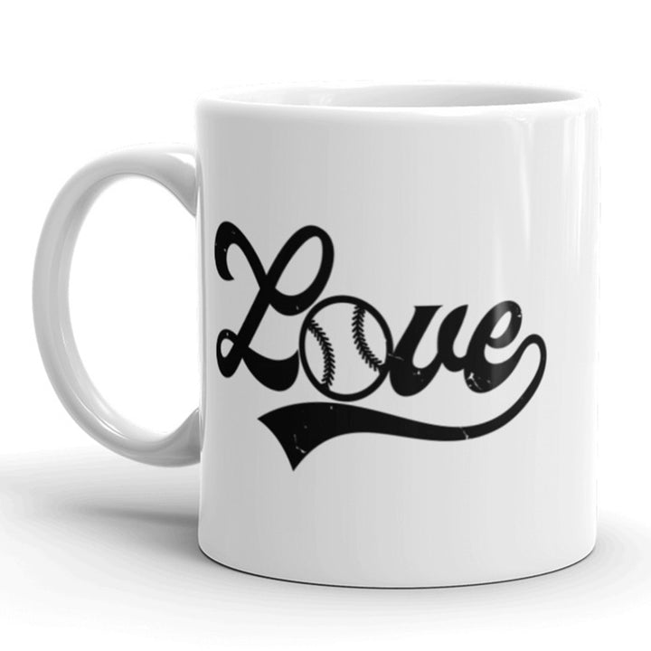 Love Baseball Coffee Mug Cool Sports World Series Ceramic Cup-11oz Image 1