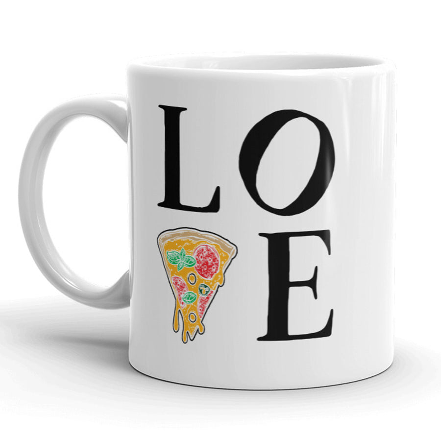 Love Pizza Mug Funny Valentines Day Coffee Cup - 11oz Image 1