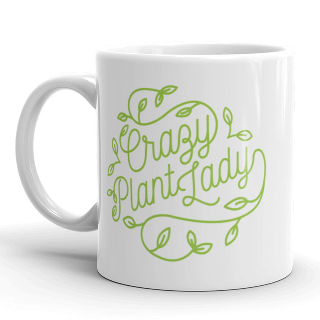 Crazy Plant Lady Coffee Mug Funny Gardening Ceramic Cup-11oz Image 1