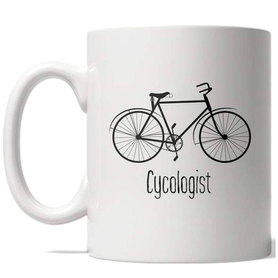 Cycologist Mug Funny Bycycle Therapy Coffee Cup - 11oz Image 1