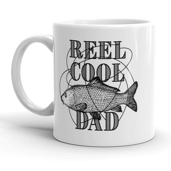 Reel Cool Dad Mug Funny Fathers Day Fishing Coffee Cup - 11oz Image 1