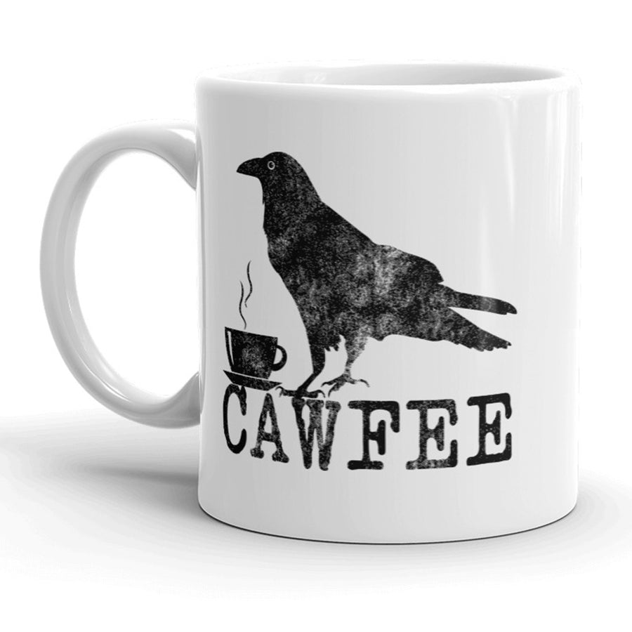 Cawfee Mug Funny Bird Crow Coffee Cup - 11oz Image 1