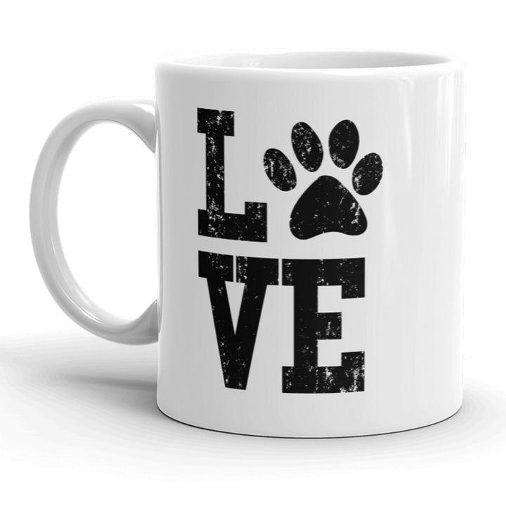 Love Paw Mug Cute Adorable Pet Dog Cat Coffee Cup - 11oz Image 1