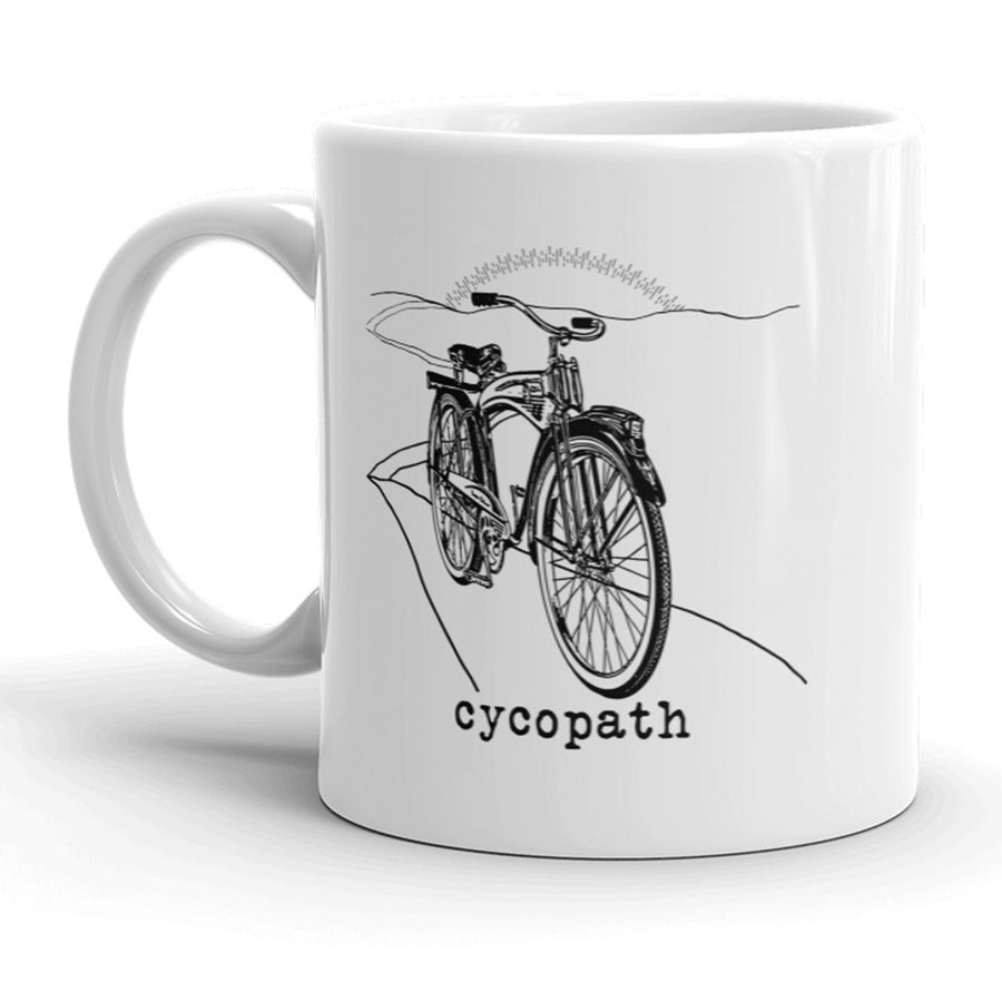 Cycopath Mug Funny Cyclist Bike Coffee Cup - 11oz Image 1