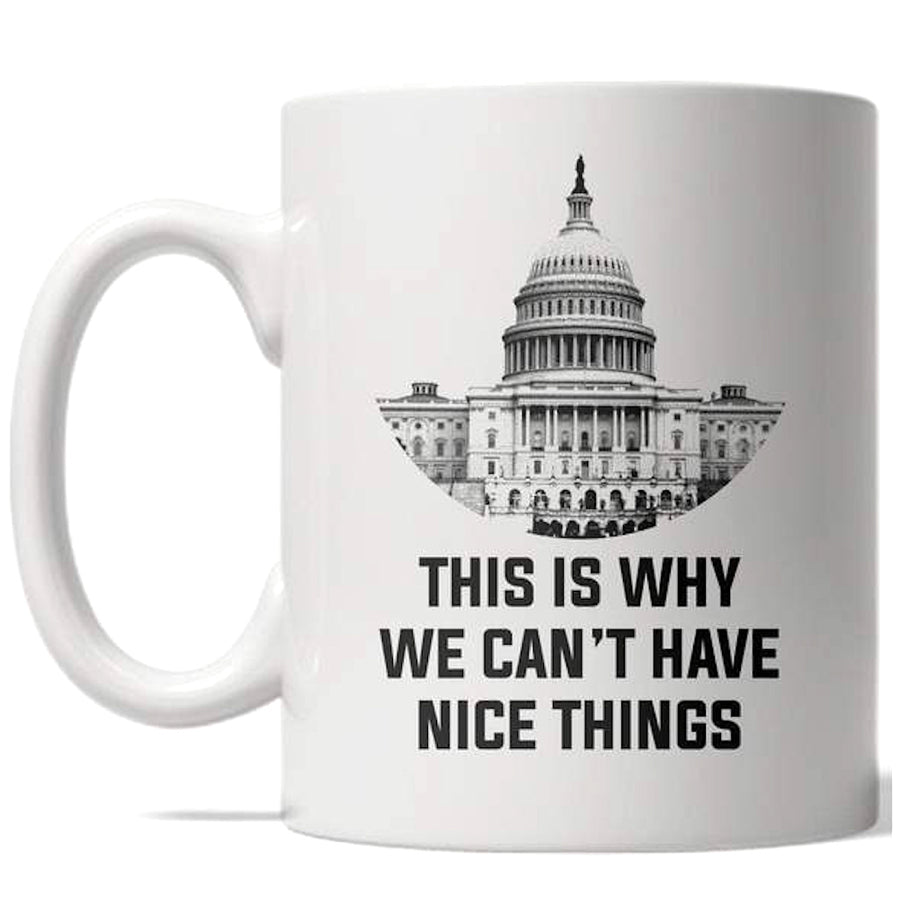 This Is Why We Cant Have Nice Things Mug Funny US Politics Coffee Cup - 11oz Image 1