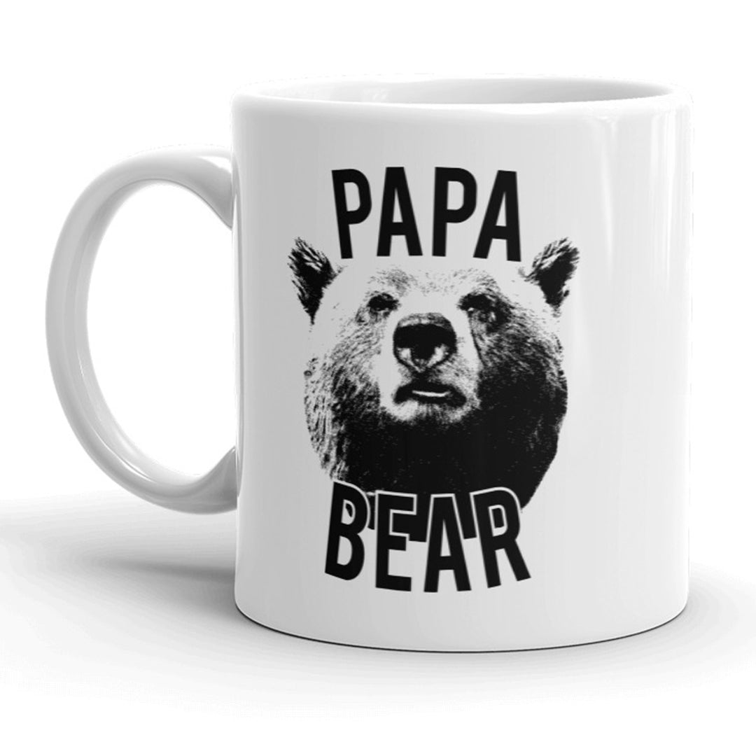 Realistic Papa Bear Mug Funny Fathers Day Cofee Cup - 11oz Image 1