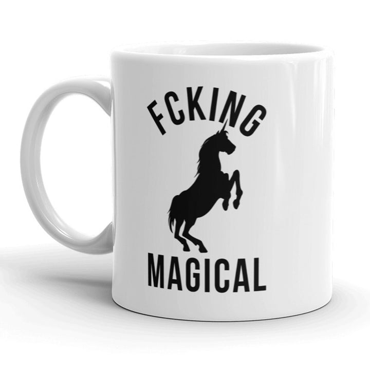 Fcking Magical Mug Funny Mythical Unicorn Horse Coffee Cup - 11oz Image 1