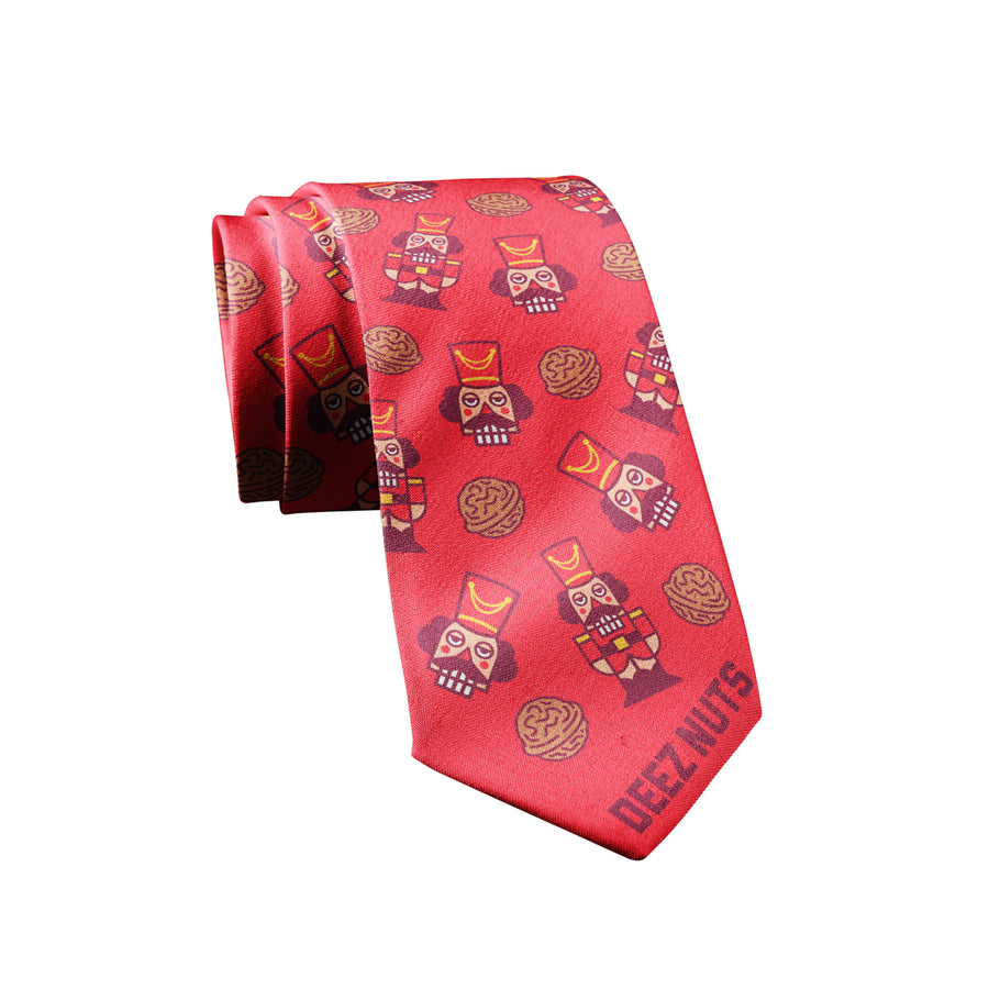 Deez Nuts Necktie Christmas Funny Neckties for Men Nutcracker Tie Novelty Ties for Men Image 1