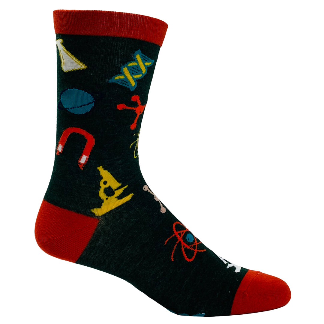 Youth Science Like Magic But Real Socks Funny Nerdy Chemistry Sarcastic Graphic Footwear Image 6