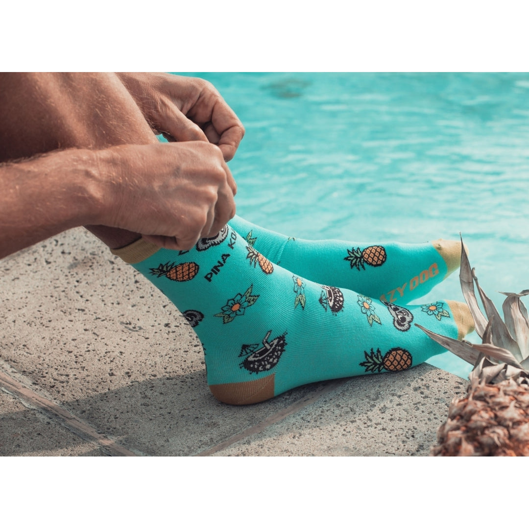 Womens Do You Like Pina Koalas Socks Funny Koala Bear Pineapple Silly Graphic Footwear Image 7