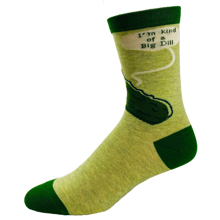 Mens Im Kind of A Big Dill Socks Funny Sour Pickle Graphic Novelty Footwear Image 6