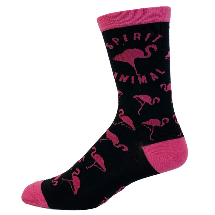 Womens Spirit Animal Flamingo Socks Funny Tripocal Pink Bird Graphic Novelty Footwear Image 4