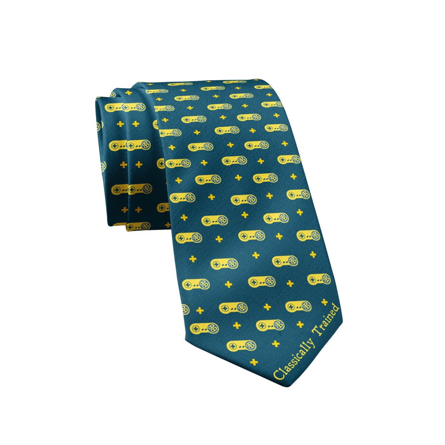 Classically Trained Necktie Novelty Ties for Men Video Game Tie Nerdy Necktie Funny Ties Image 1