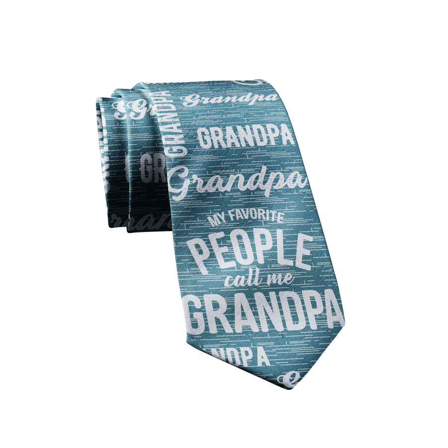 My Favorite People Call Me Grandpa Necktie Novelty Ties for Men Funny Tie for Grandap Funny Ties Image 1