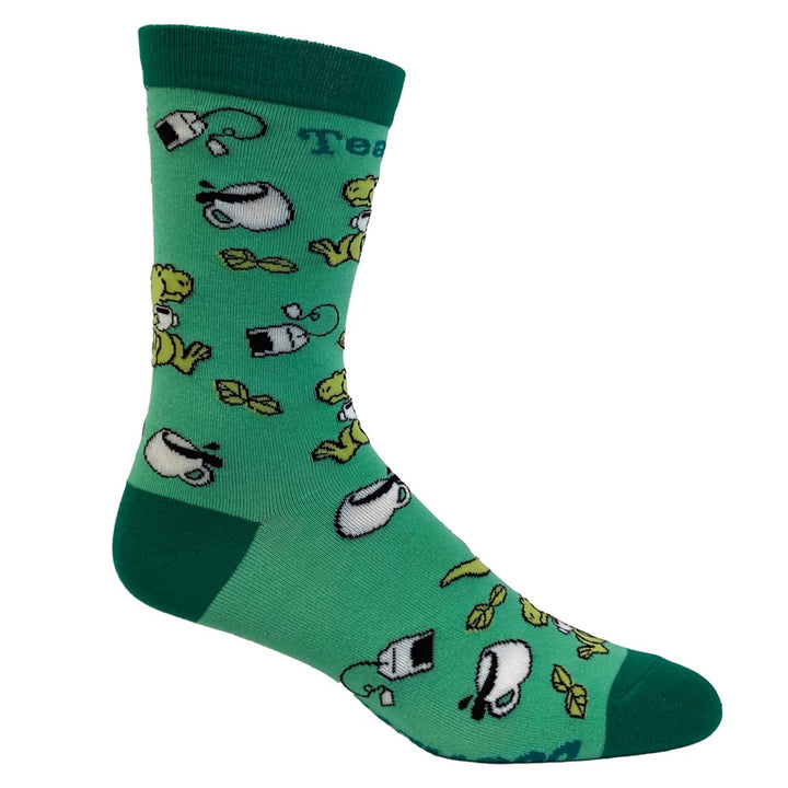 Womens Tex Rex Socks Funny Cute Dinosaur Drinking Tea Jurassic Graphic Novelty Footwear Image 6