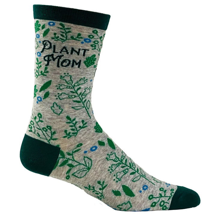 Womens Plant Mom Socks Funny Gardening Flowers Herbs Growing Novelty Graphic Footwear Image 6