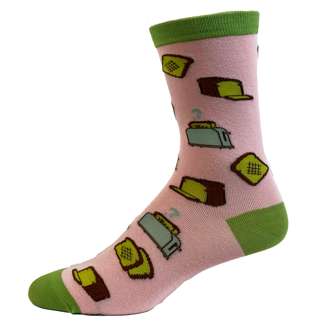 Womens Avocado Toast Socks Funny Millenial Breakfast Bread Graphic Novelty Footwear Image 4