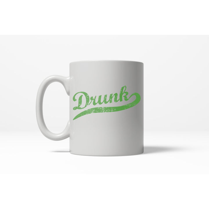 Drunk Athletic Swoosh Funny Coffee Addict Ceramic Drinking Mug - 11oz Image 1