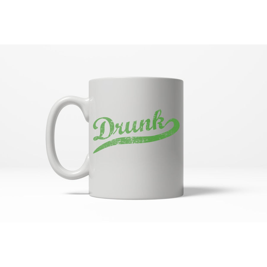 Drunk Athletic Swoosh Funny Coffee Addict Ceramic Drinking Mug - 11oz Image 1