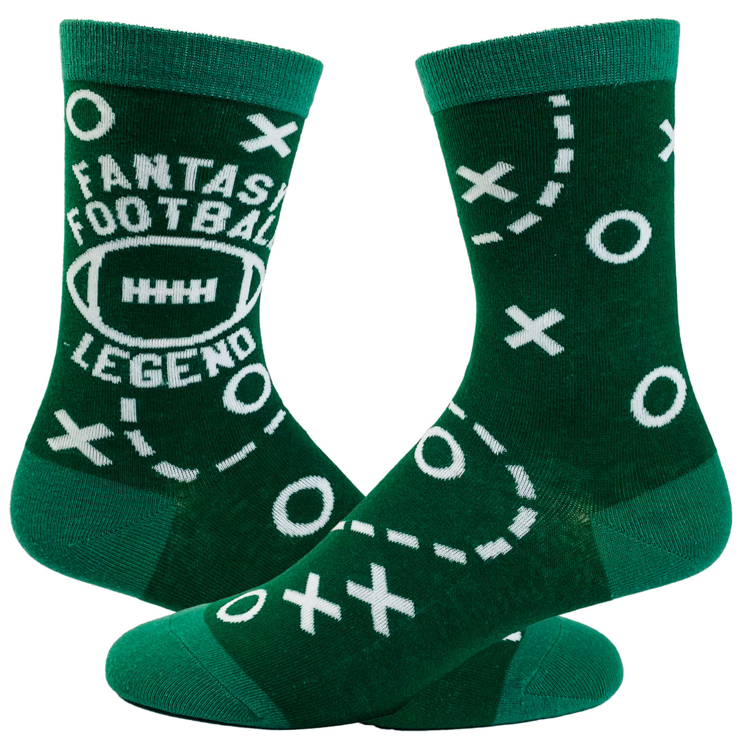 Mens Fantasy Football Legend Socks Funny Sarcastic Game Day Tailgate Image 1