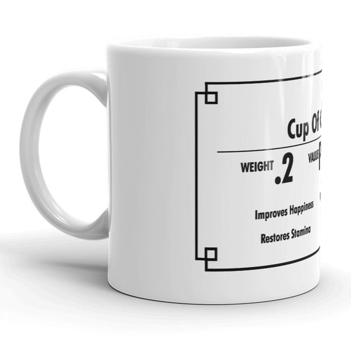 Cup of Coffee Inventory Value Priceless Funny Ceramic Coffee Drinking Mug  - 11oz Image 2