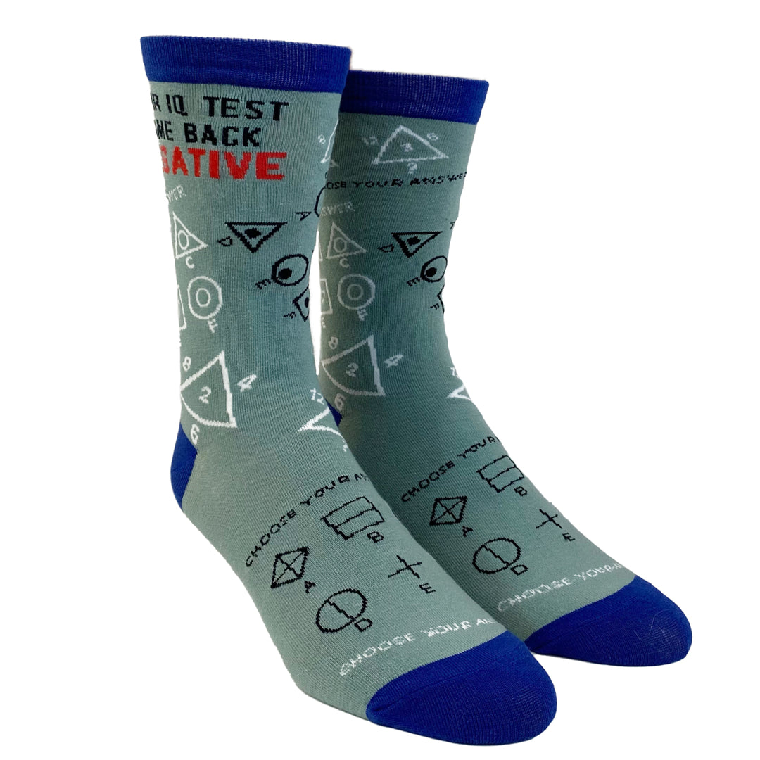 Womens Your IQ Test Came Back Negative Socks Funny Dumb Insult Sarcastic Footwear Image 2