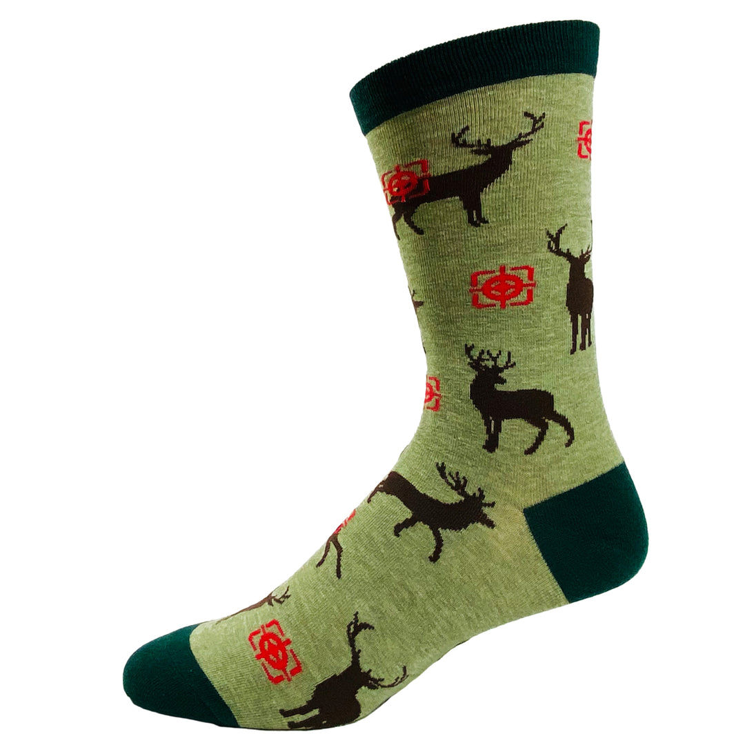 Mens Fast Food Socks Funny Deer Hunting Buckshot Sarcastic Novelty Footwear Image 4