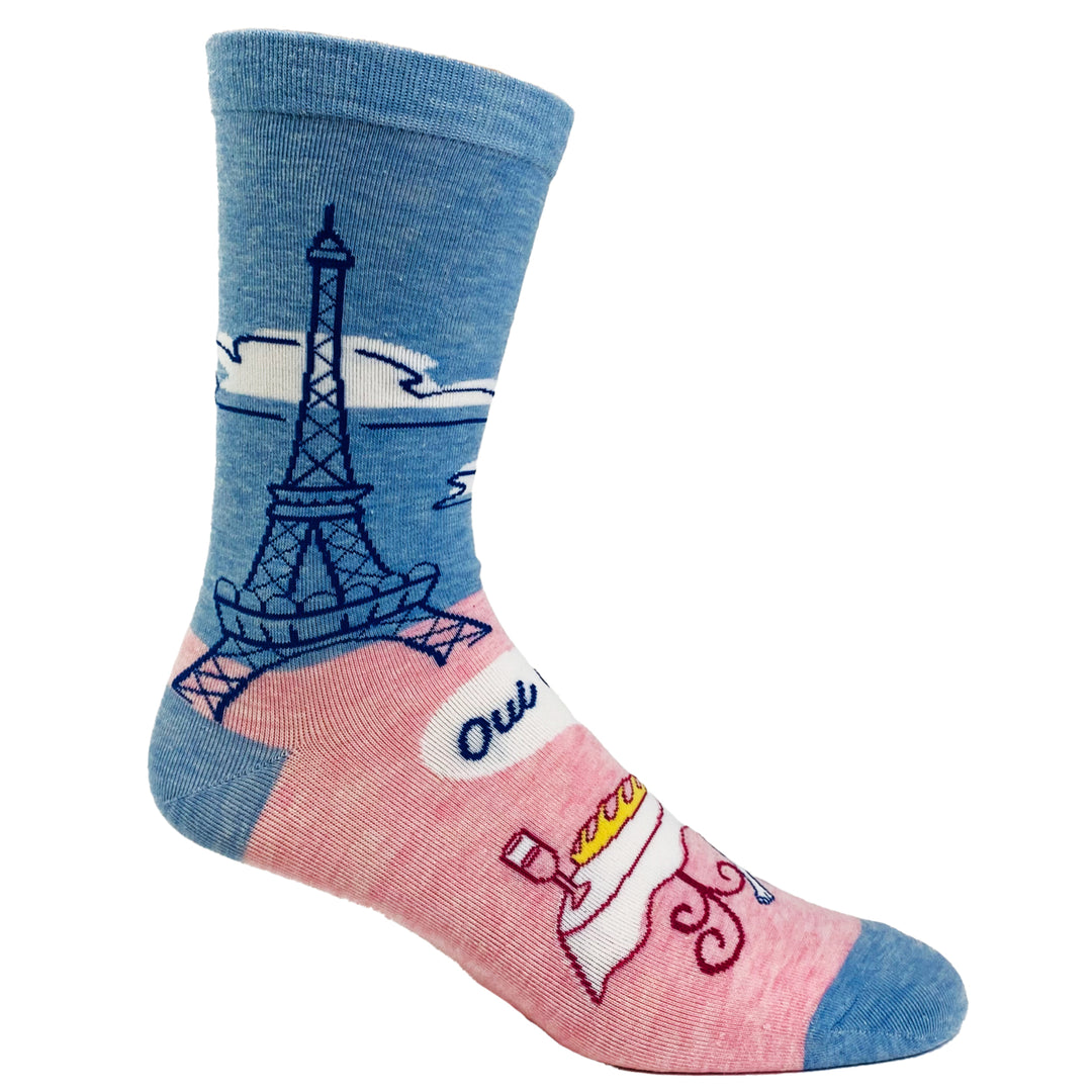 Womens Oui Oui French Bulldog Socks Funny Sarcastic Pet Puppy Lover Novelty Dog Footwear Image 6