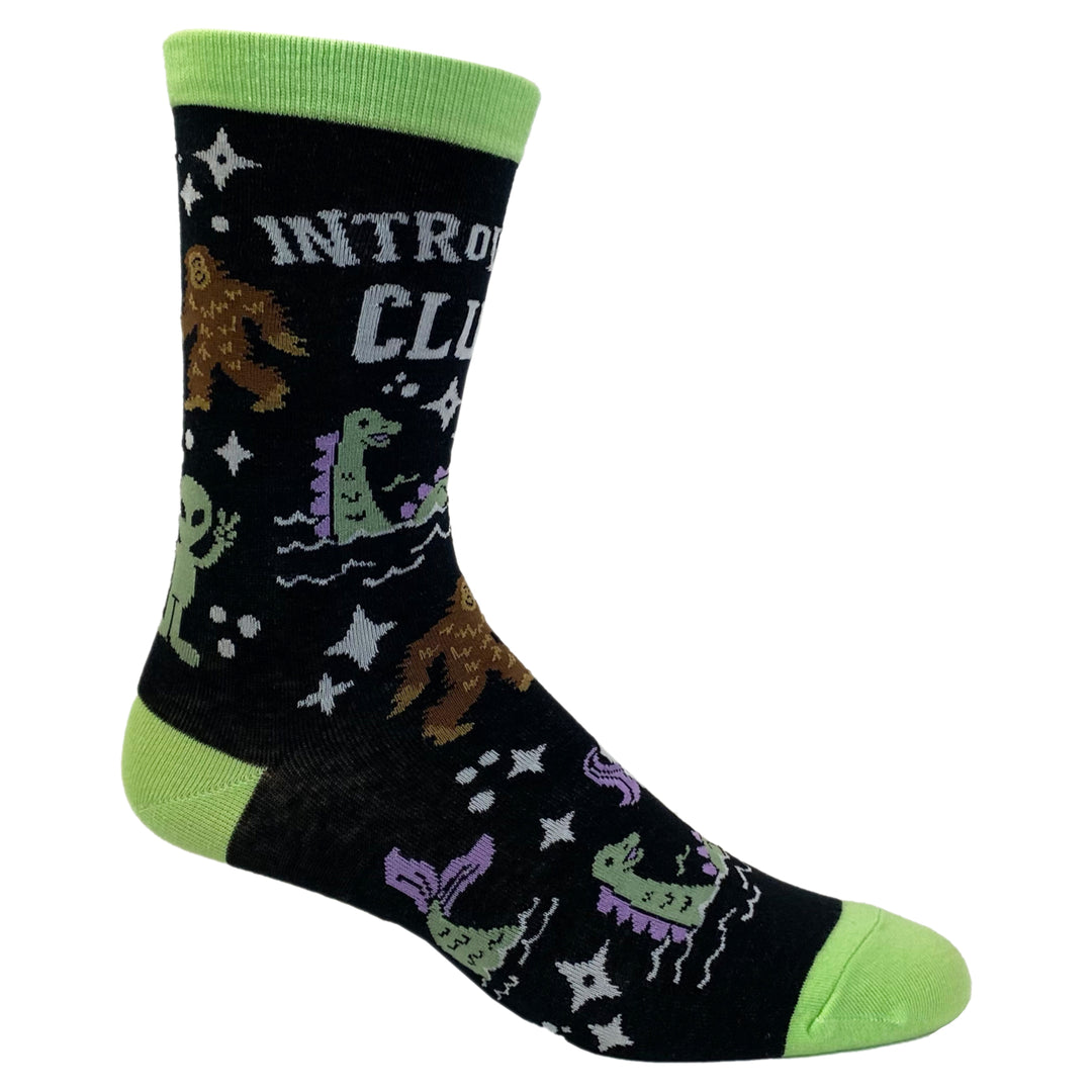 Womens Introverts Club Socks Funny Day Dreamer Loner Unicorn UFO Footwear Image 4