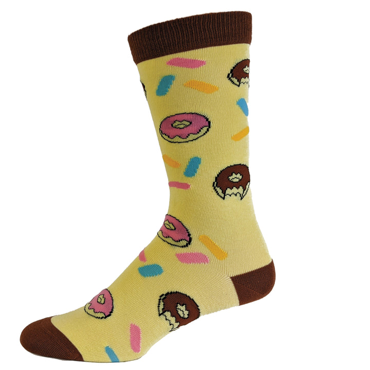 Womens Coffee And Donuts Socks Funny Breakfast Brunch Morning Vintage Novelty Footwear Image 4