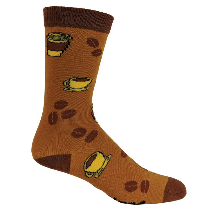 Womens Coffee And Donuts Socks Funny Breakfast Brunch Morning Vintage Novelty Footwear Image 6