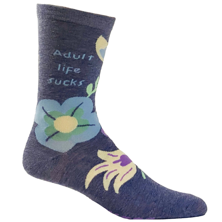 Womens Adult Life Sucks Socks Funny Parenting Adulting Saying Quote Novelty Footwear Image 6