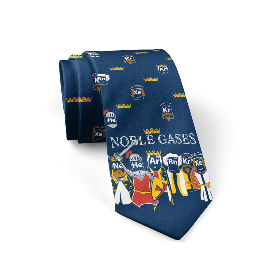 Noble Gases Necktie Funny Neckties for Men Science Teacher Tie Mens Novelty Neckties Image 1