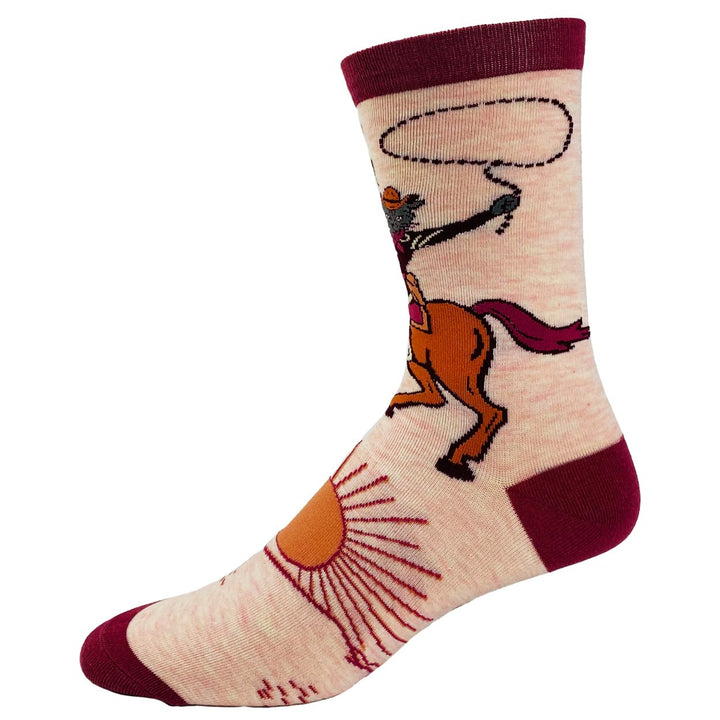 Youth Meowdy Purrtner Socks Funny Howdy Partner Cowboy Cat Novelty Footwear Image 6