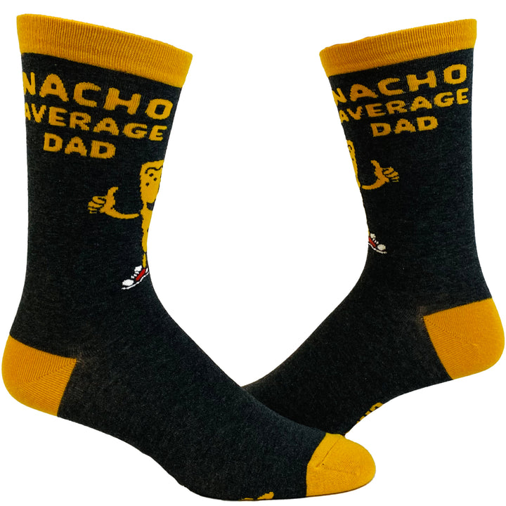 Mens Nacho Average Dad Socks Funny Cinco De Mayo Sombrero Novelty Footwear Image 1