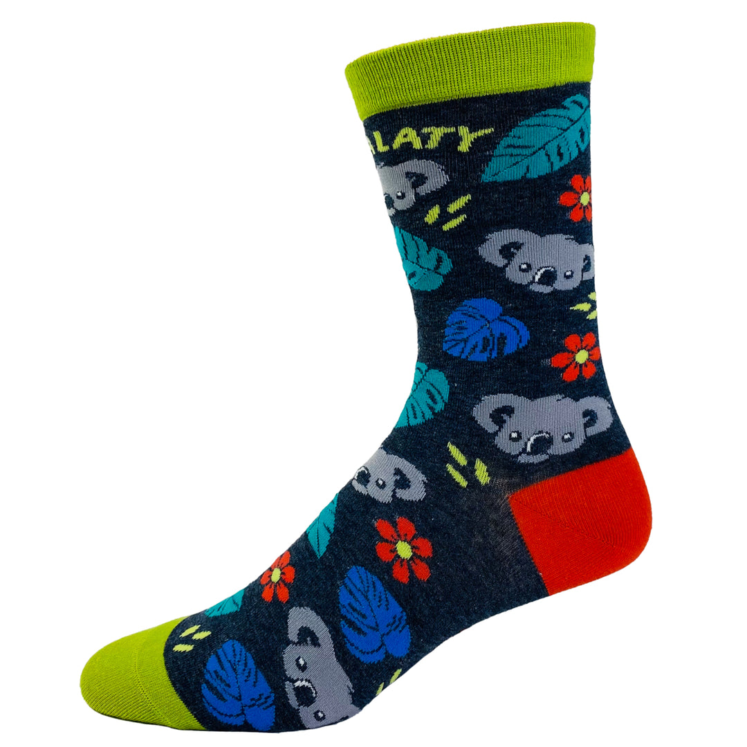 Womens Ekoalaty Socks Funny Equality Koala Bear Promote Peace Novelty Graphic Footwear Image 4