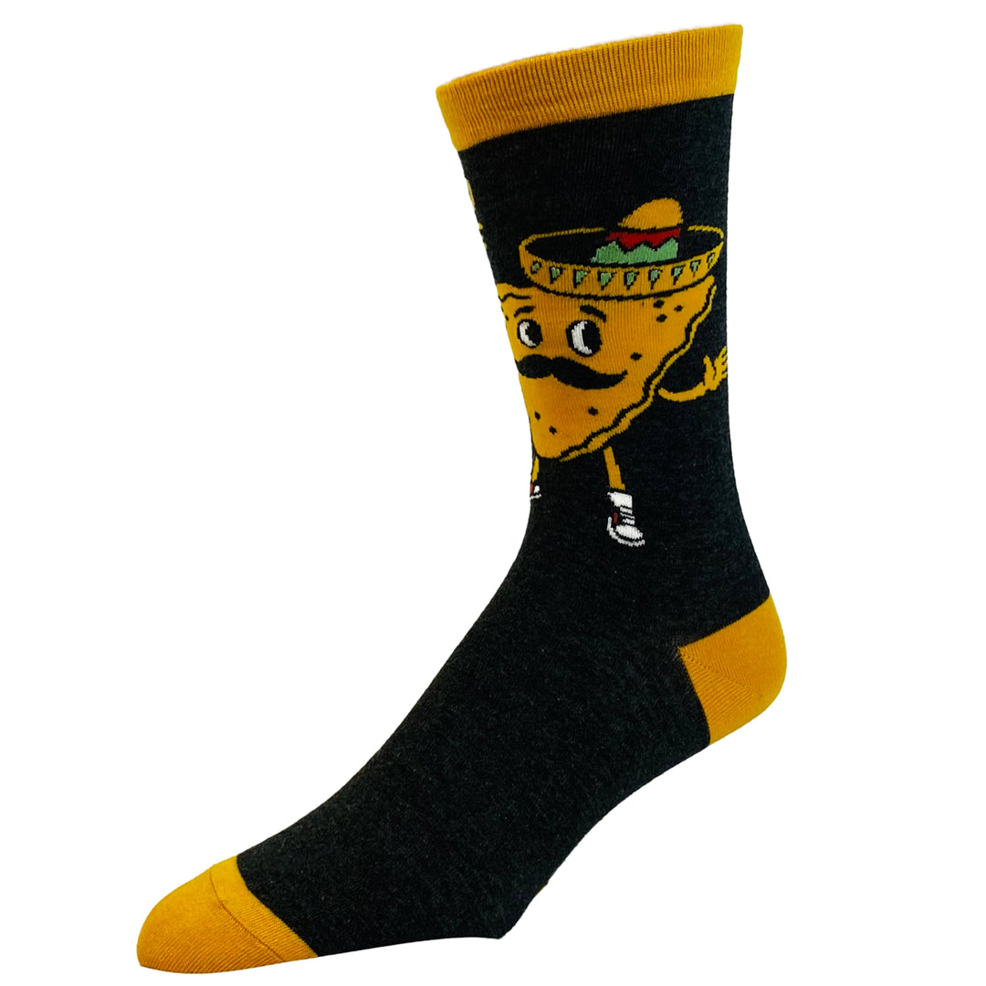 Mens Nacho Average Dad Socks Funny Cinco De Mayo Sombrero Novelty Footwear Image 4