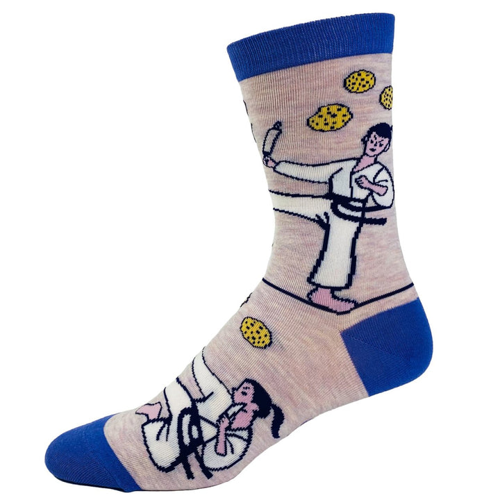 Womens Go Ahead Bake My Day Socks Funny Karate Baking Cookies Kitchen Novelty Footwear Image 4