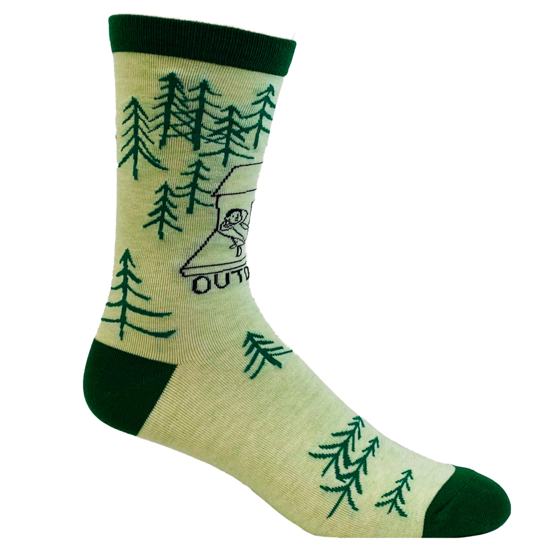 Mens Outdoorsy Socks Funny Camping Forest Woods Nature Novelty Footwear Image 6