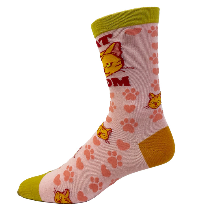 Womens Cat Mom Socks Funny Pet Kitty Animal Lover Mothers Day Graphic Footwear Image 4