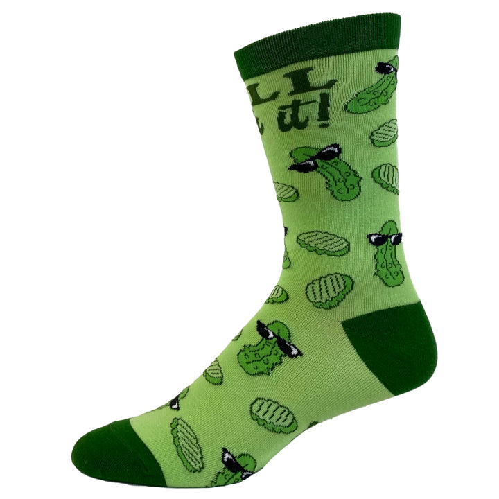 Womens Dill With It Socks Funny Pickles Deal With It Funny Vegetables Graphic Novelty Footwear Image 4