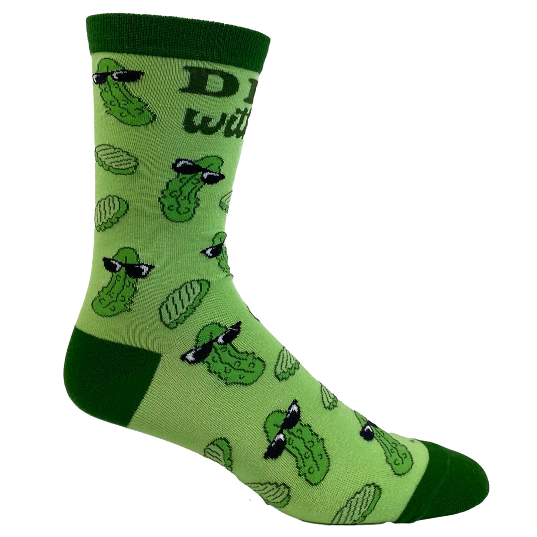 Womens Dill With It Socks Funny Pickles Deal With It Funny Vegetables Graphic Novelty Footwear Image 6